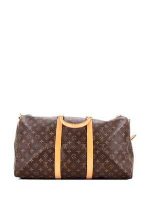 Louis Vuitton Pre-Owned Keepall Bandouliere Bag Monogram Canvas 50 travel bag - Brown