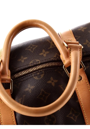 Louis Vuitton Pre-Owned Keepall Bandouliere Bag Monogram Canvas 50 travel bag - Brown