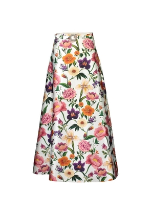 Borgo De Nor Bellamy floral-print maxi skirt - White