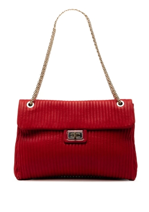 CHANEL Pre-Owned 2010-2011 Maxi Vertical Quilted Calfskin Mademoiselle Lock Bijoux Flap shoulder bag - Red
