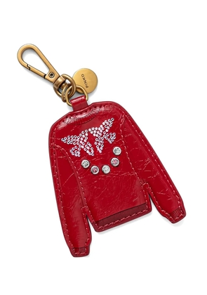 PINKO embellished-charm keyring - Red