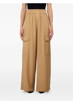 LIU JO cargo-pocket palazzo pants - Neutrals