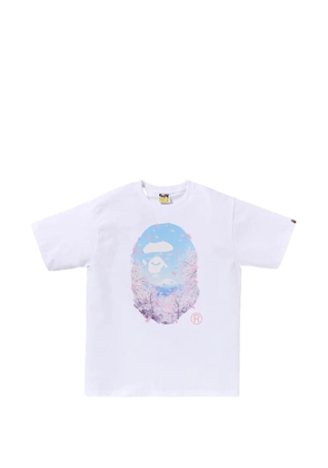A BATHING APE® floral-print T-shirt - White