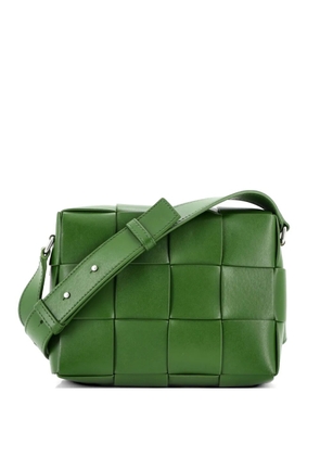 Bottega Veneta Pre-Owned Cassette Zip Camera Maxi Intrecciato Leather crossbody bag - Green
