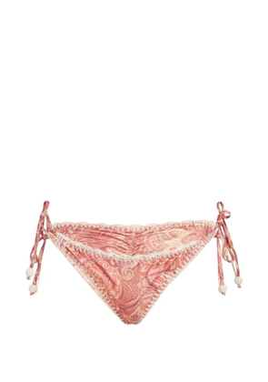 Del Maar Kinda paisley-print bikini bottoms - Pink