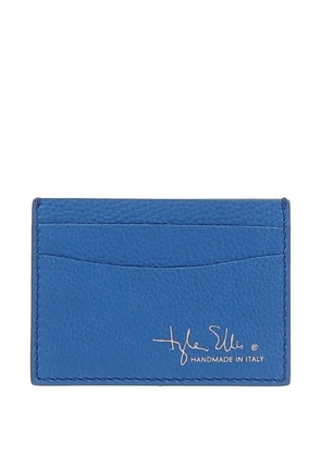 Tyler Ellis Chip pebbled card holder - Blue