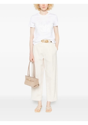 Max Mara logo-detail short-sleeve T-shirt - White