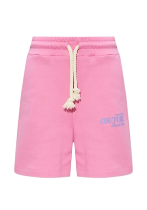 Versace Jeans Couture drawstring logo shorts - Pink