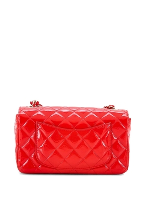 CHANEL Pre-Owned Classic Single Flap Bag Quilted Patent Mini crossbody bag - Red