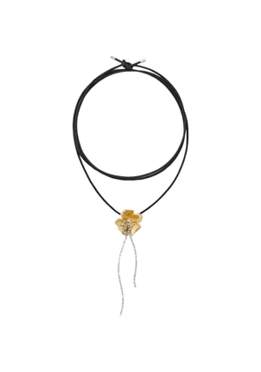 Maje Flower necklace - Black