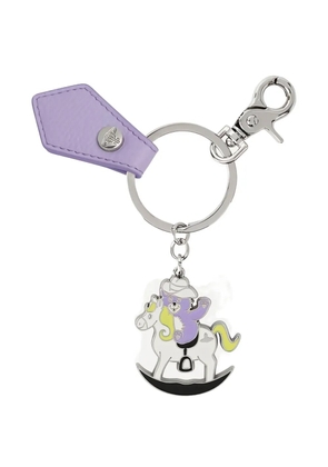 Vivienne Westwood Rocking Horse Teddy keyring - Silver