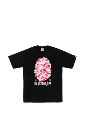 A BATHING APE® floral-print T-shirt - Black