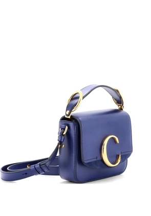 Chloé Pre-Owned C Flap Bag Leather Mini crossbody bag - Blue