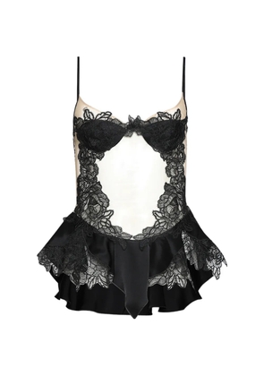 David Koma lingerie top - Black