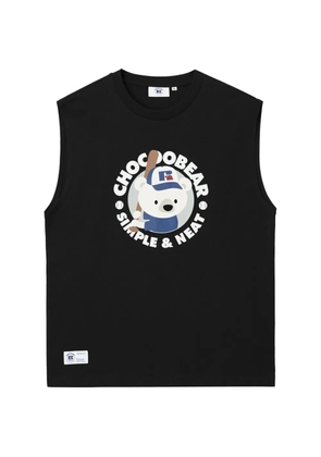 CHOCOOLATE graphic-print tank top - Black