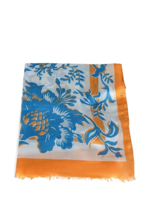 ETRO floral boheme scarf - White