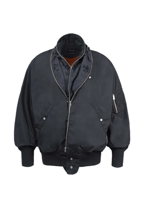 JUNTAE KIM laser-slashed bomber jacket - Black