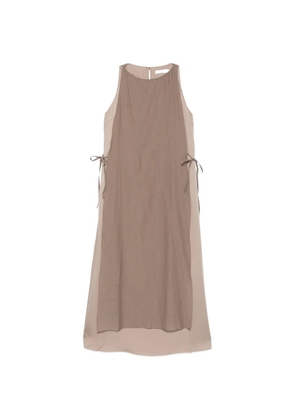 VIKTORIA CHAN Opame tie detail dress - Brown
