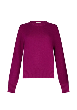 LIU JO ribbed crew-neck sweater - Purple