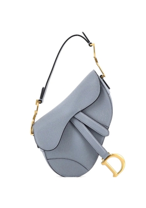 Christian Dior Pre-Owned Saddle Handbag Leather Mini shoulder bag - Blue