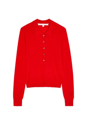 Rado buttoned collar top - Red