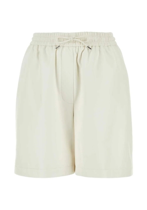 LOEWE drawstring leather shorts - Neutrals