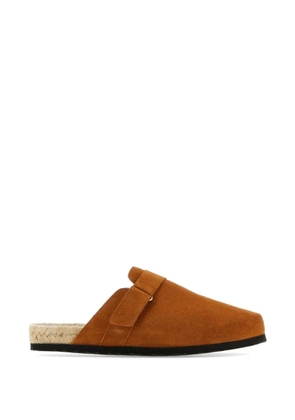 Manebi strap flat mules - Brown