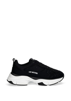 Love Moschino stud-embellished sneakers - Black