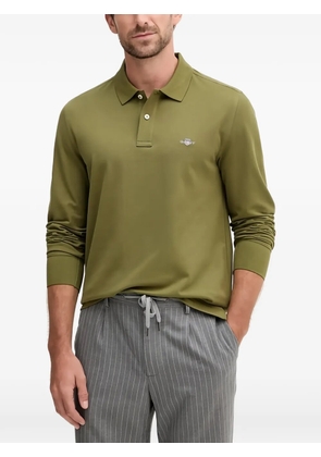 Gant long-sleeve polo shirt - Green