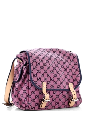 Gucci Pre-Owned Diaper Flap Bag GG Canvas crossbody bag - Blue