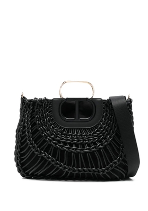 TWINSET braided tote bag - Black