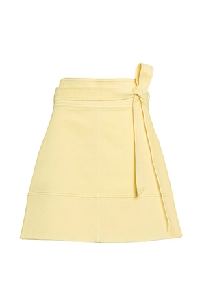 Tanya Taylor Courtney tie-detail skirt - Yellow