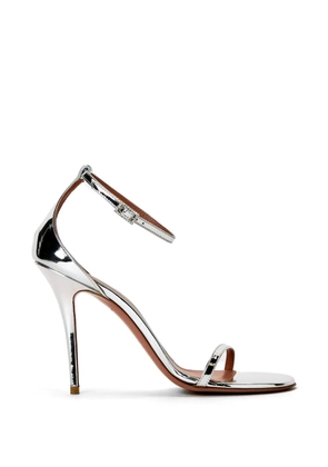 Amina Muaddi embellished strap sandal - Silver