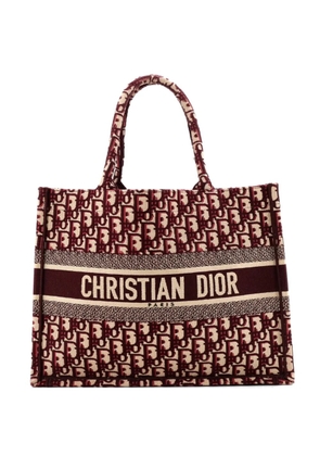 Christian Dior Pre-Owned Book Oblique Canvas Medium tote bag - Red