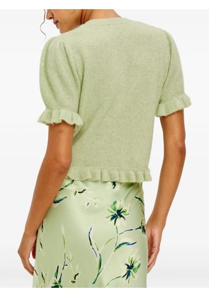 Rails Lora ruffled-sleeve cardigan - Green