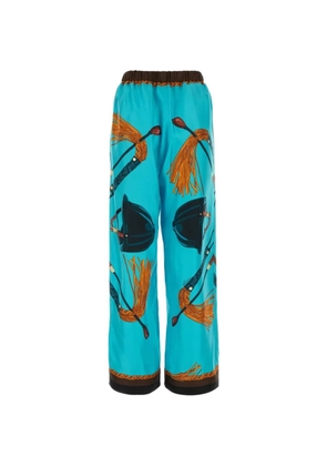 Gucci printed trousers - Blue
