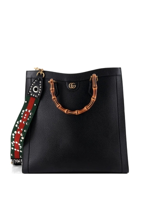Gucci Pre-Owned Diana NM Bamboo Handle Leather Large tote bag - Black