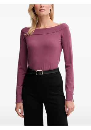 Benetton boat-neck sweater - Purple