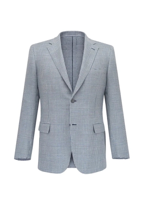 Brioni check-pattern blazer - Blue