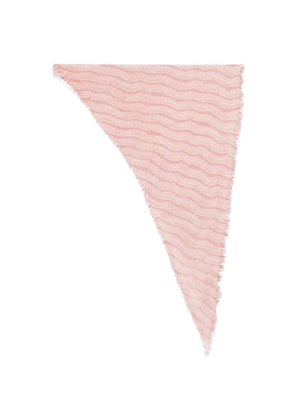 Hemisphere fringed scarf - Pink