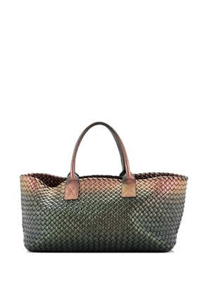 Bottega Veneta Pre-Owned Cabat Intrecciato Iridescent Nappa Medium tote bag - Metallic