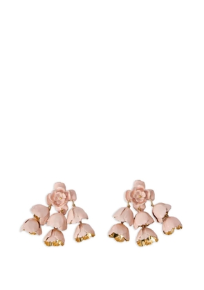 Chloé floral drop earrings - Pink