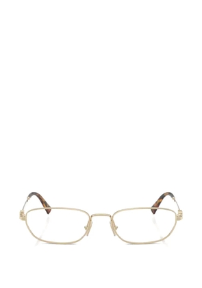 Miu Miu Eyewear geometric metal glasses - Gold