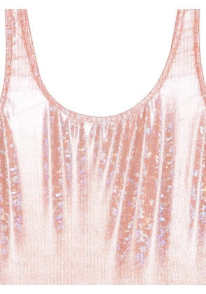 Barbara Bologna metallic-finish swimsuit - Pink