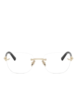 Tiffany & Co Eyewear rimless square-frame glasses - Gold