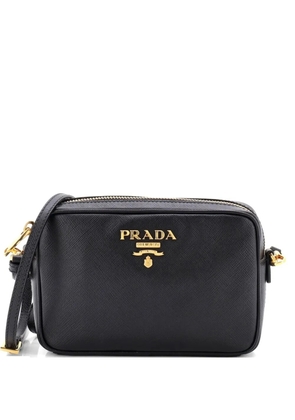 Prada Pre-Owned Camera Shoulder Bag Saffiano Leather Small crossbody bag - Black