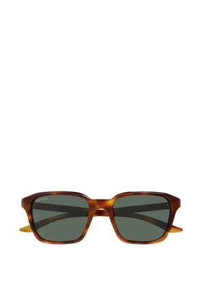 Gucci Eyewear logo-plaque sunglasses - Brown