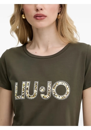 LIU JO logo appliqué T-shirt - Green