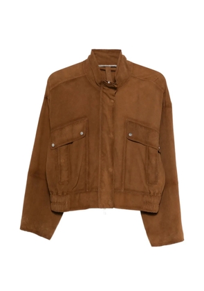 The Jackie Leathers Mietta suede jacket - Brown