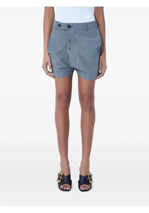 Vivienne Westwood high-waisted checkered shorts - Blue